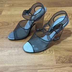 Prada clear heels size 37